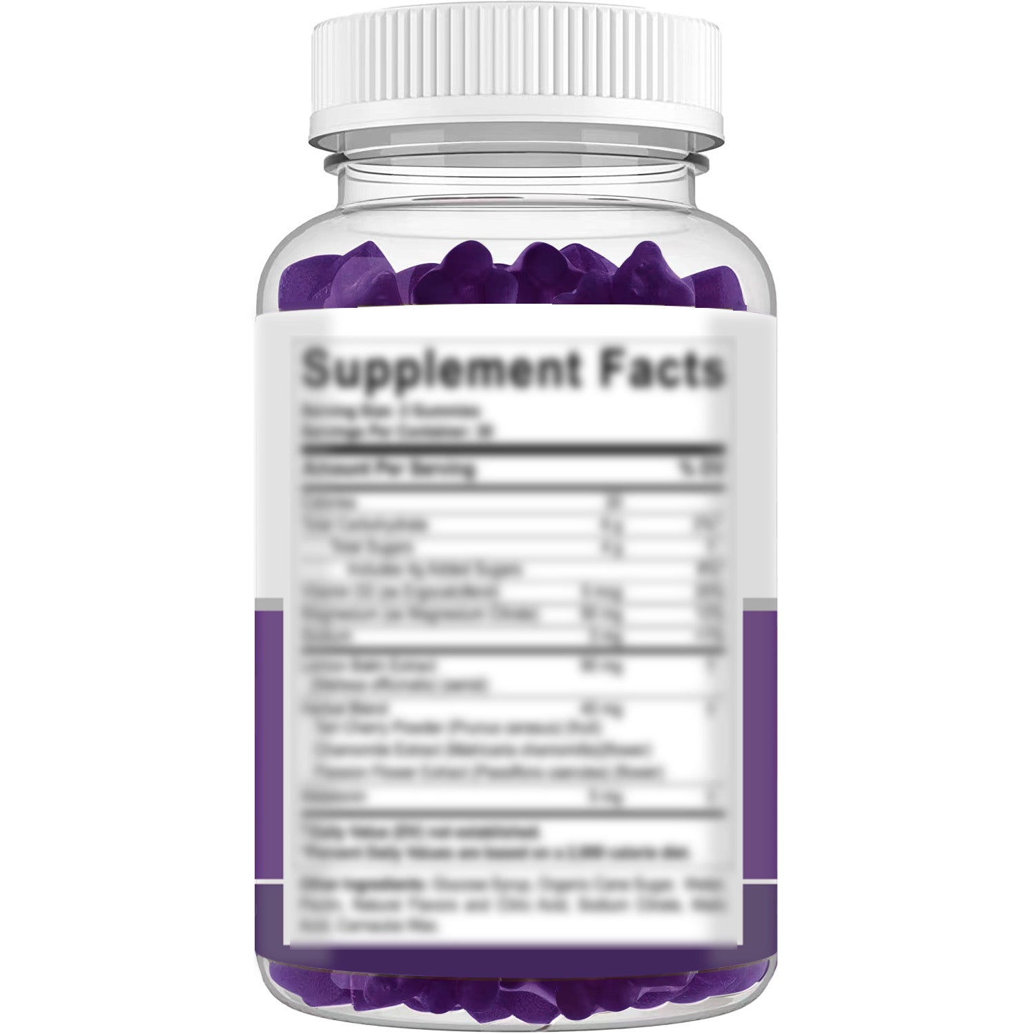 Front label repeat showing product name, certifications and benefits clearly