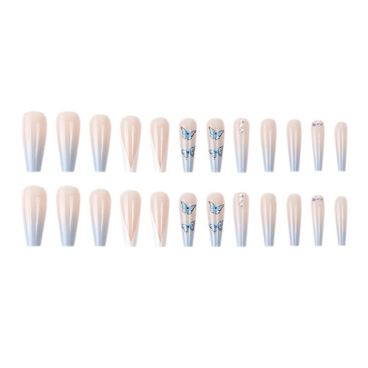 Butterfly French Press-On Nails for Salon-Style Glam