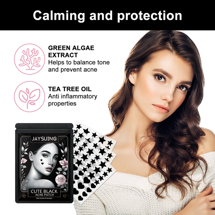Black Acne Patches for Calming and Covering Blemishes