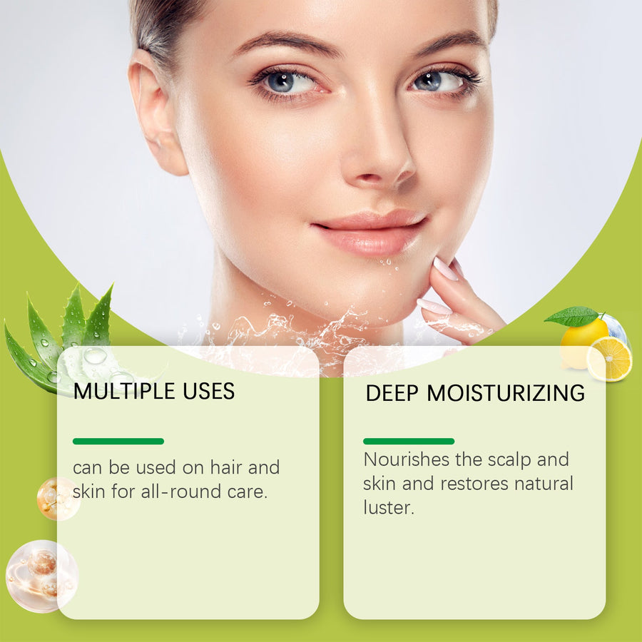 Aloe Vera Gel Moisturizer for Skin, Face, Body & Hair
