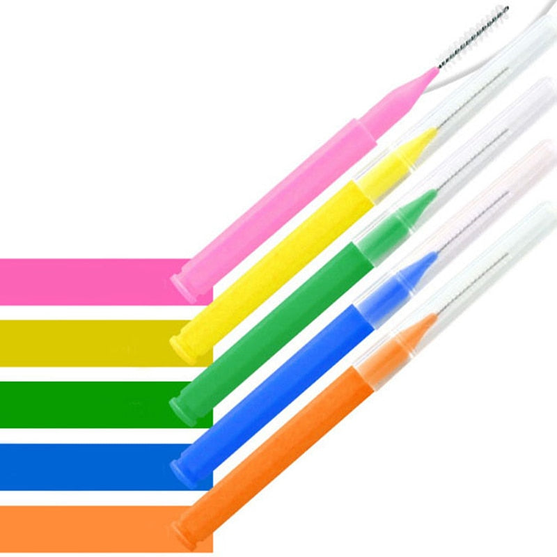 30Pcs/set I Shaped Interdental Brush Denta Floss Interdental