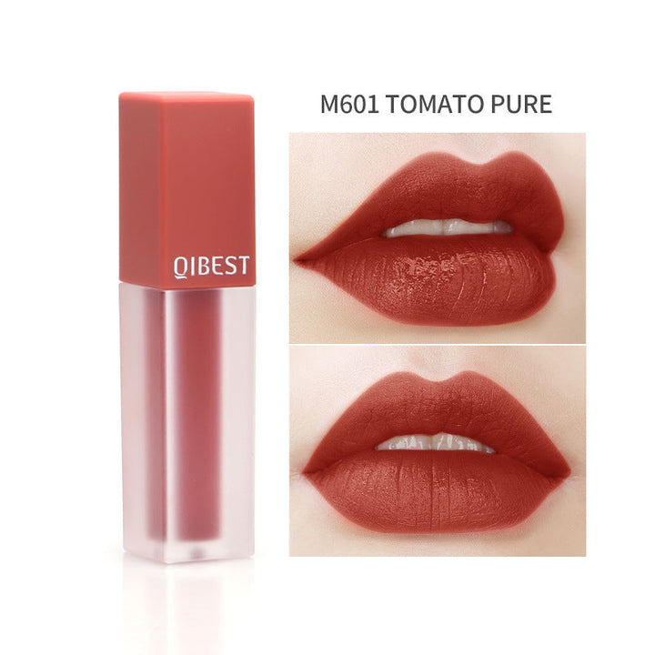 Matte Liquid Lipstick – Rich Tomato Velvet Finish