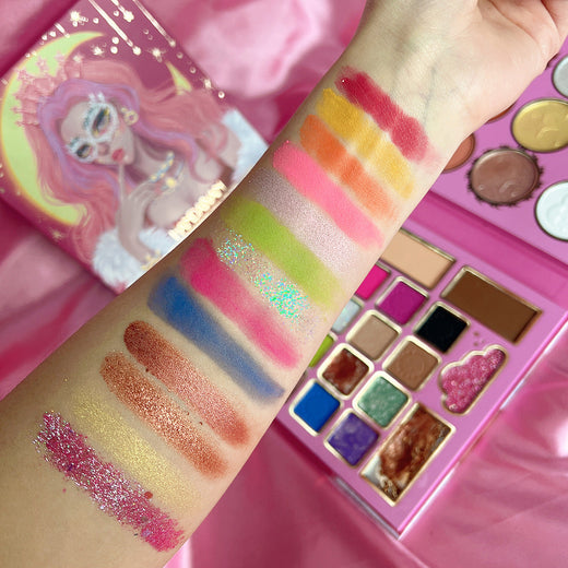 30-Color Makeup Palette for Eyes, Blush & Highlight