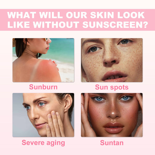 SPF 50+ Sunscreen Stick, Non-Greasy Rose Face Protection