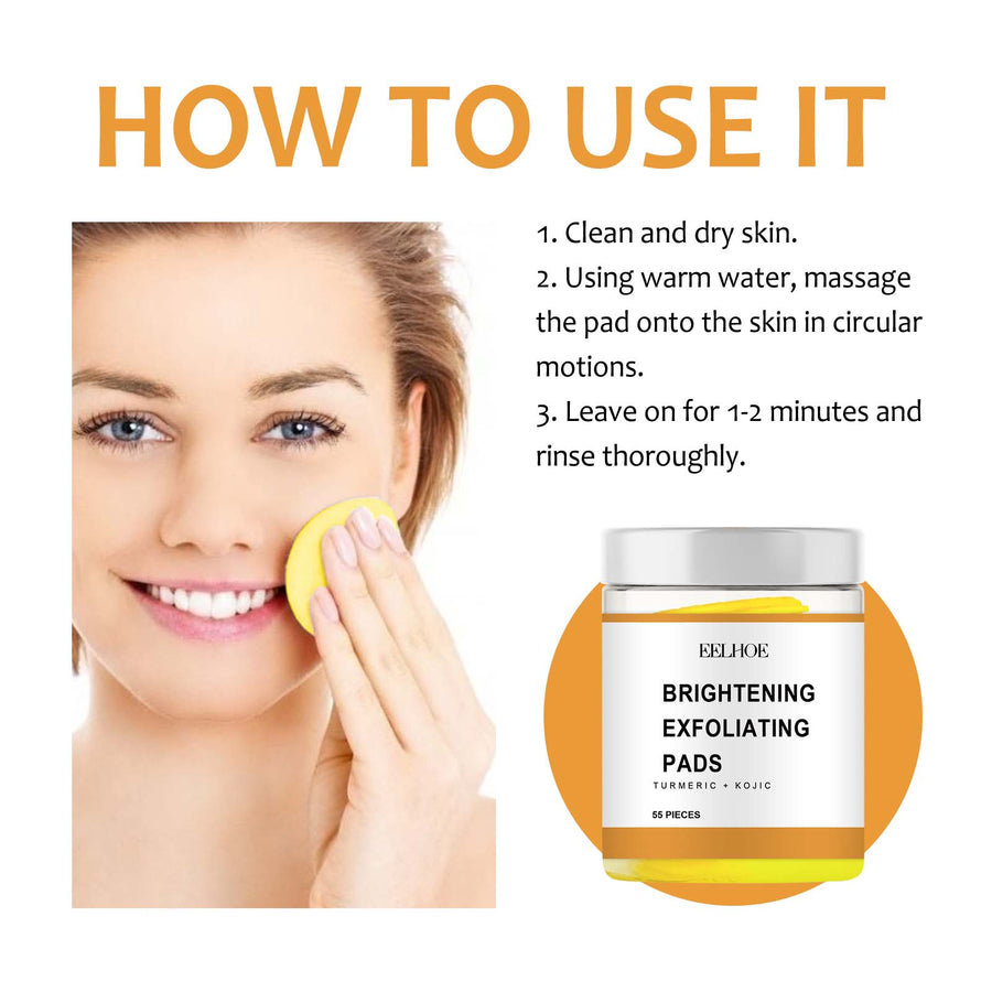 Brightening Exfoliating Pads for Smoother, Brighter Skin
