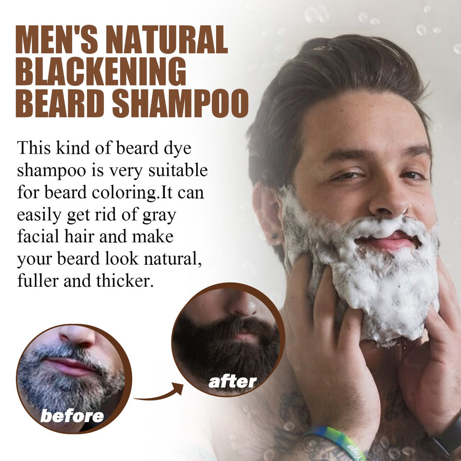 Beard Darkening Shampoo for Gray Hair in 5 Minutes