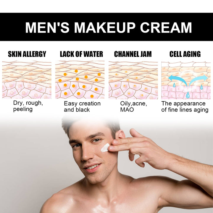 Men's Light Concealer Cream — Invisible Pores & Flawless Skin