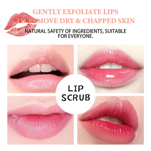 Lip Scrub for Soft, Plump Lips — EELHOE Strawberry Exfoliator