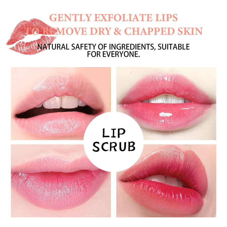 Lip Scrub for Soft, Plump Lips — EELHOE Strawberry Exfoliator