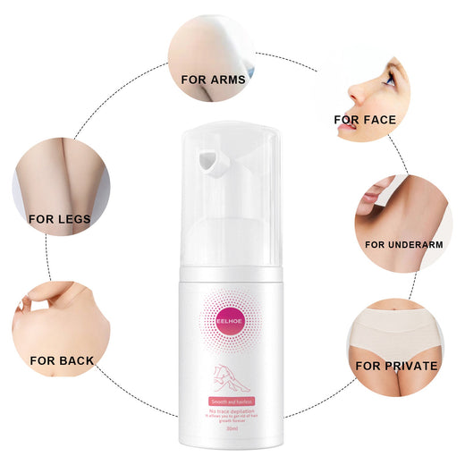 EELHOE Honey Mousse Hair Removal Spray — Painless, Smooth Skin