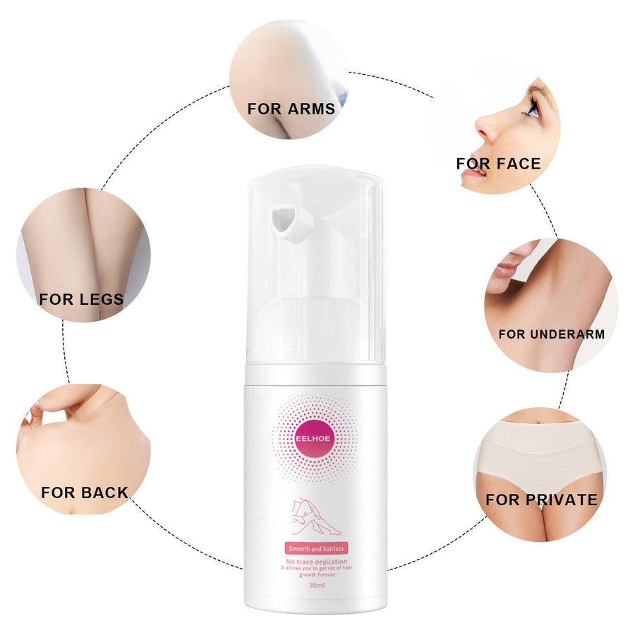 EELHOE Honey Mousse Hair Removal Spray — Painless, Smooth Skin