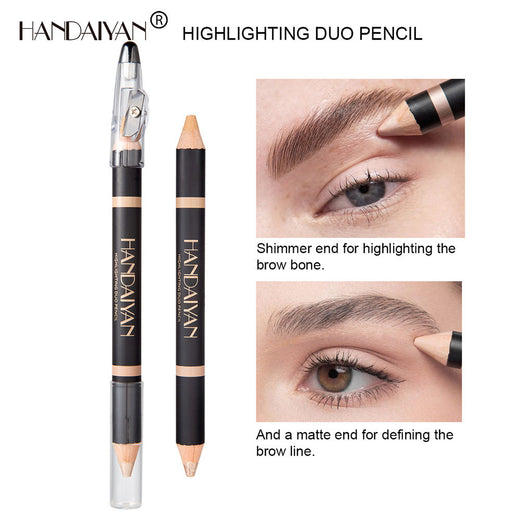 Dual-Ended Eyebrow Pencil & Brow Bone Highlighter