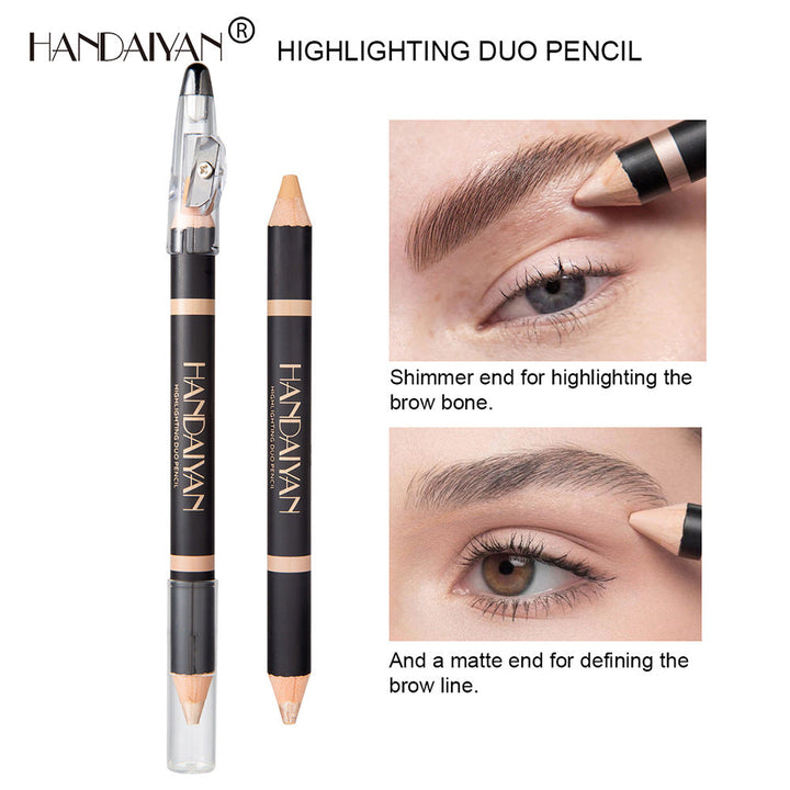Dual-Ended Eyebrow Pencil & Brow Bone Highlighter