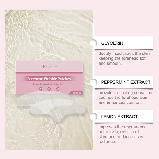 Reusable Forehead Patch for Visibly Smoother Wrinkles