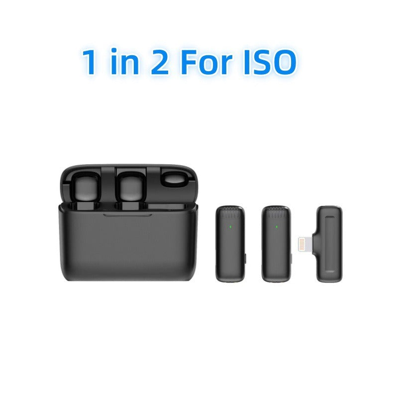 Wireless Lavalier Mic System — Dual-Channel 2.4G Noise