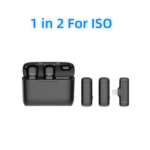 Wireless Lavalier Mic System — Dual-Channel 2.4G Noise