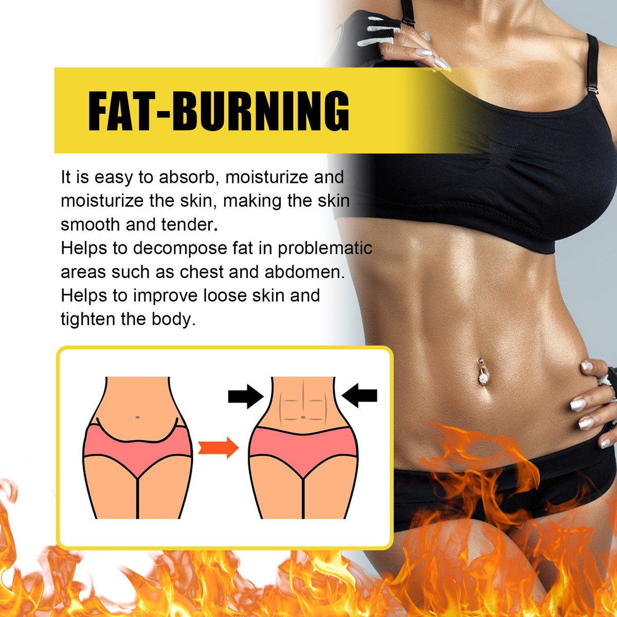 Abs Sweat Cream for Toned, Tighter-Looking Waistline