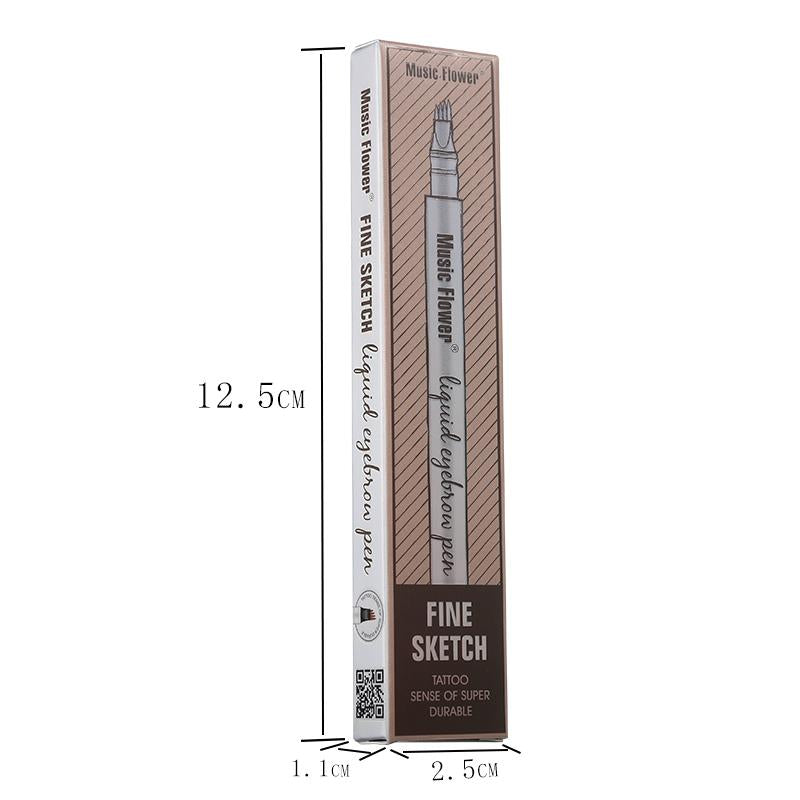 Packaging dimensions and specifications showing 12.5cm length, 2.5cm width, 1.1cm depth with product measurements