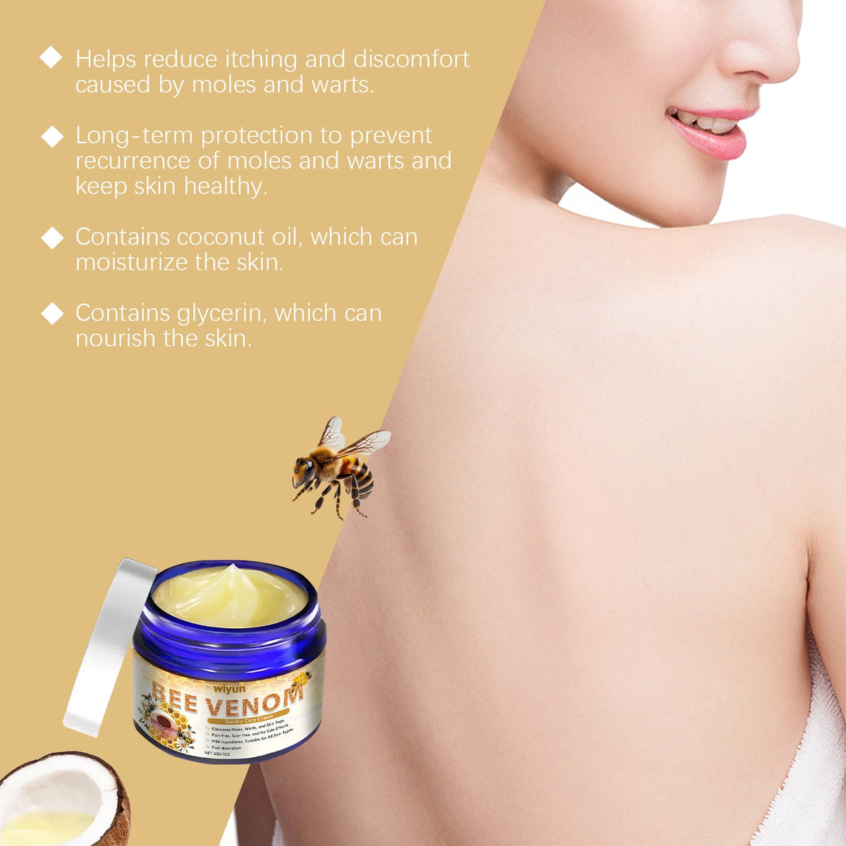 Moisturizer for Itchy Skin — Gentle Bee Venom Cream