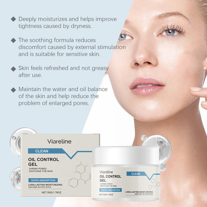 Oil Control Moisturizing Gel for Oily, Sensitive Skin