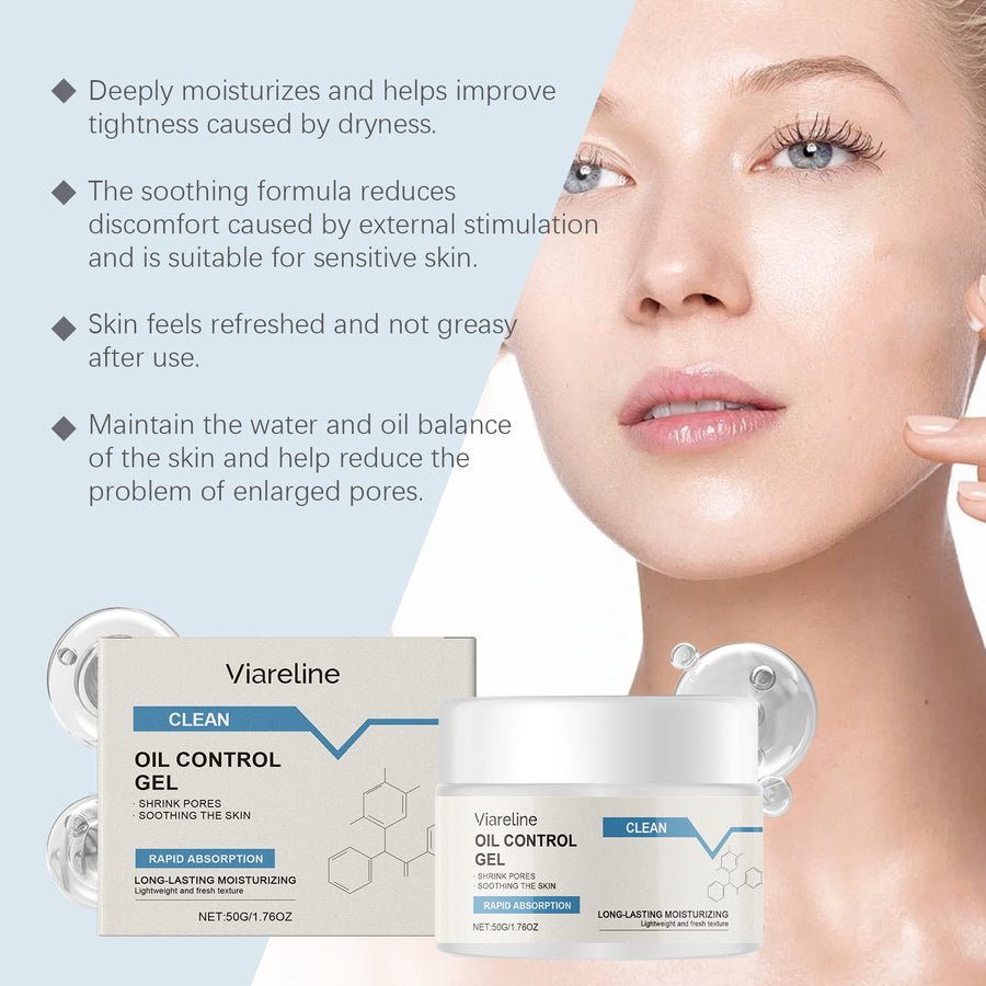 Oil Control Moisturizing Gel for Oily, Sensitive Skin