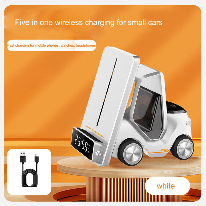Wireless Charging Station 5-in-1 — Desk Clock & Apple Dock