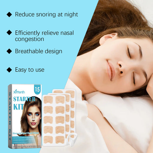 Ximonth Nasal Strips - Anti-Snoring Sleep Aid Set