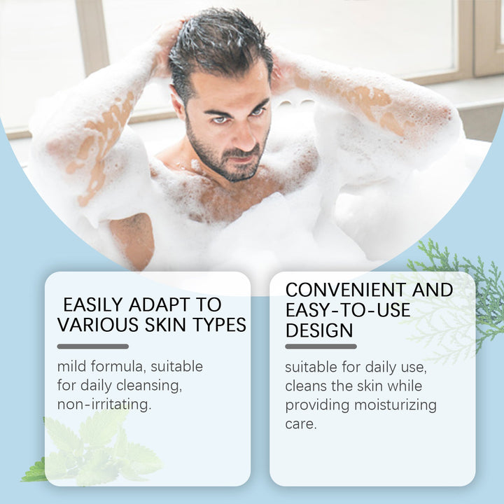 Glacier Mint Bar Soap for Men - Refreshing Daily Cleanse