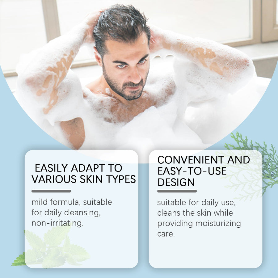 Glacier Mint Bar Soap for Men - Refreshing Daily Cleanse