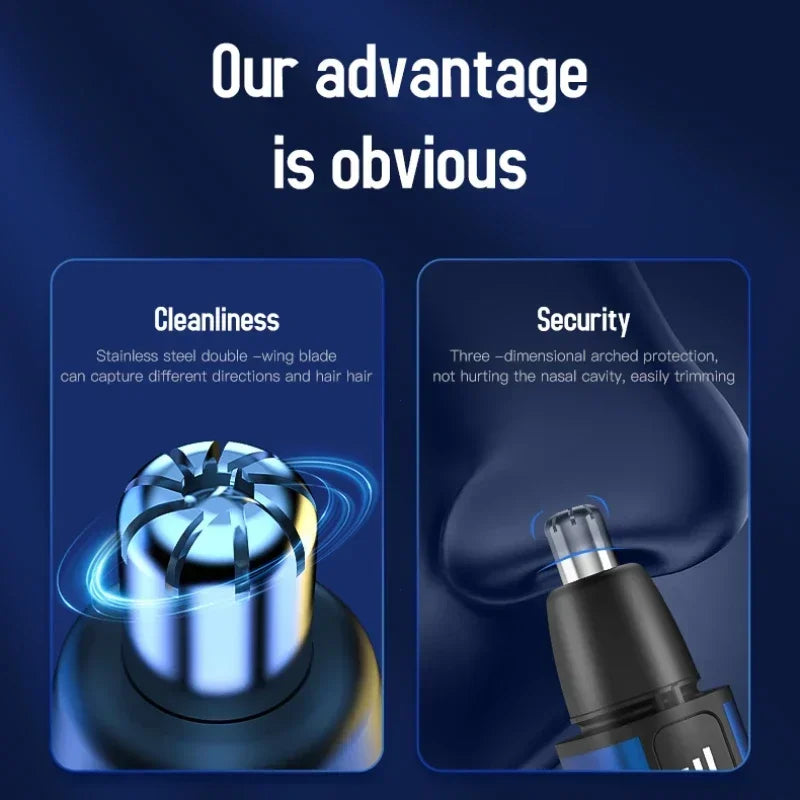 Electric Nose Hair Trimmer With Painless Grooming