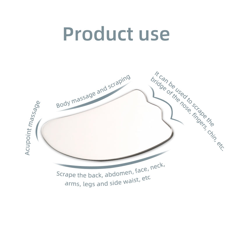 Stainless Steel Gua Sha Tool — Full Body Lymphatic Drainage