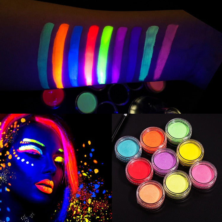 UV Body Paint Cream for Blacklight Glow Face Designs