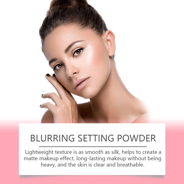 Setting Powder With Brush for Lightweight Blurred Skin