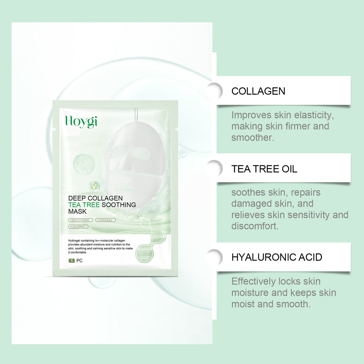 Hoygi Collagen Hydrogel Mask for Sensitive, Dry Skin