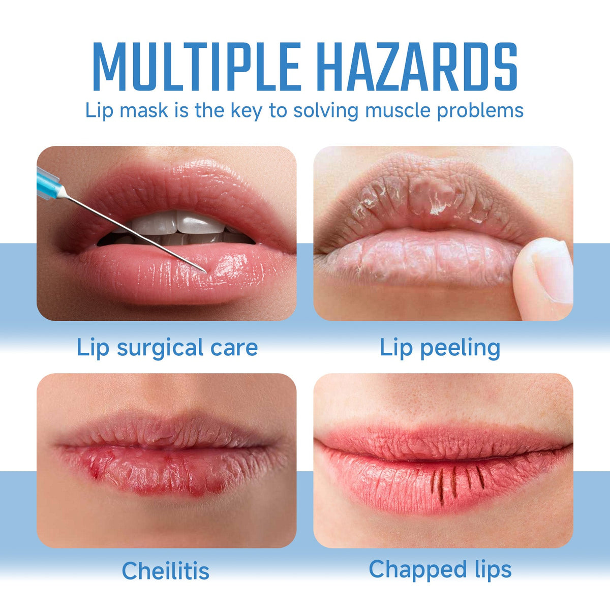 Collagen Lip Mask for Chapped, Cracked Dry Lips