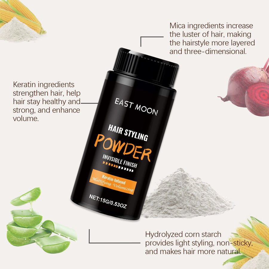 Hair Styling Powder for Natural Root Volume & Texture