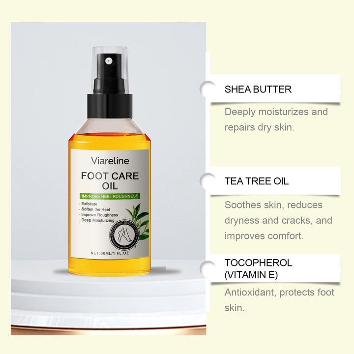 Foot Care Oil for Smooth, Hydrated Cracked Heels