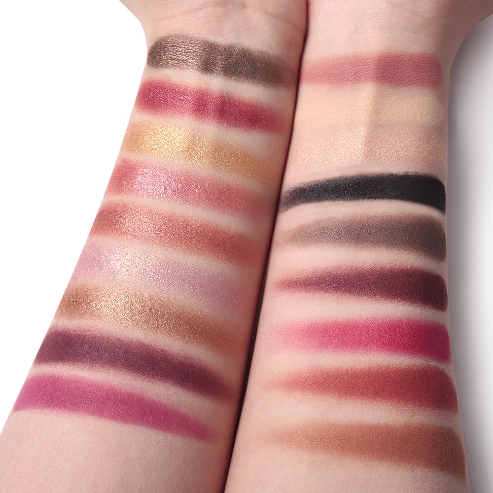 18-Color Rose Gold Eyeshadow Palette for Day to Night