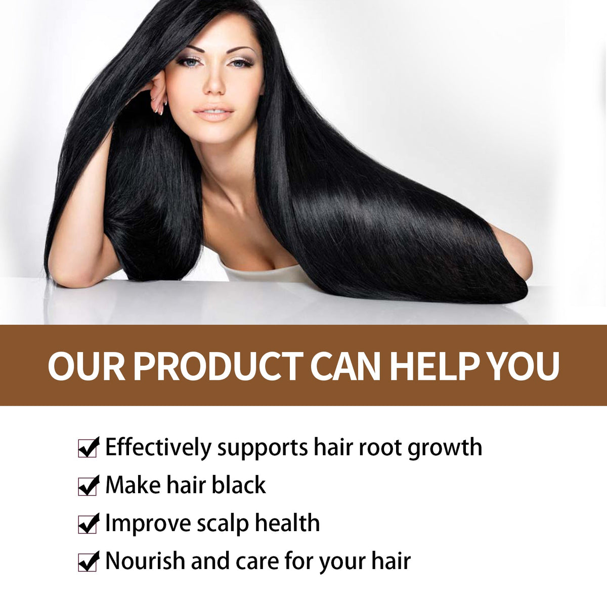 Darkening Shampoo Sachets for Glossy, Nourished Hair