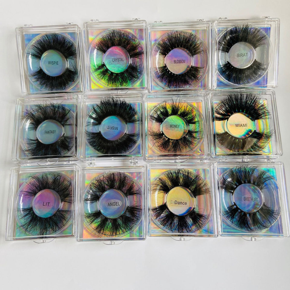 25mm False Eyelashes – Fluffy 8D Dramatic Glam Look