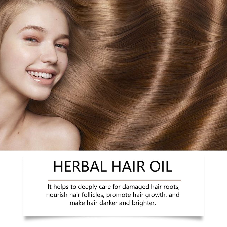 Herbal Hair Oil for Scalp Hydration and Hair Growth