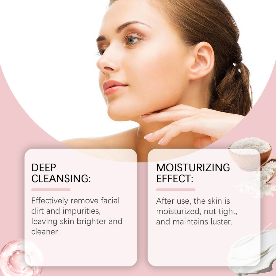 Rice Water Foaming Cleanser for Bright, Hydrated Skin