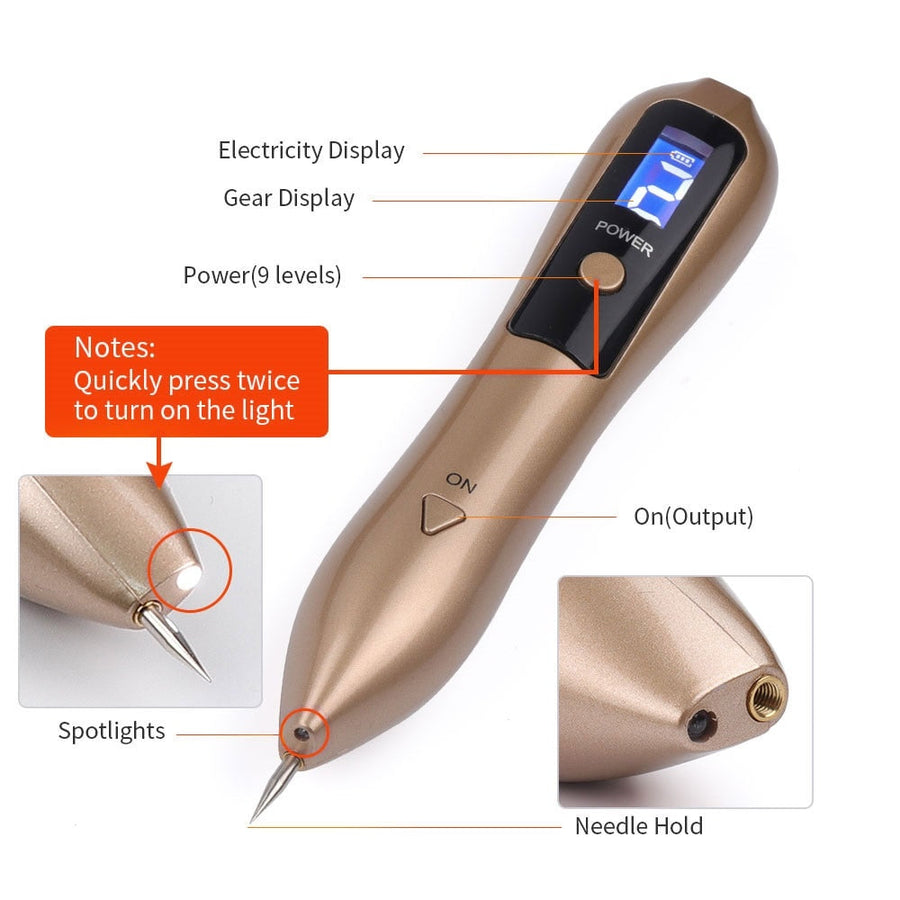 9-Level LCD Plasma Pen for Targeted Cosmetic Spot Care