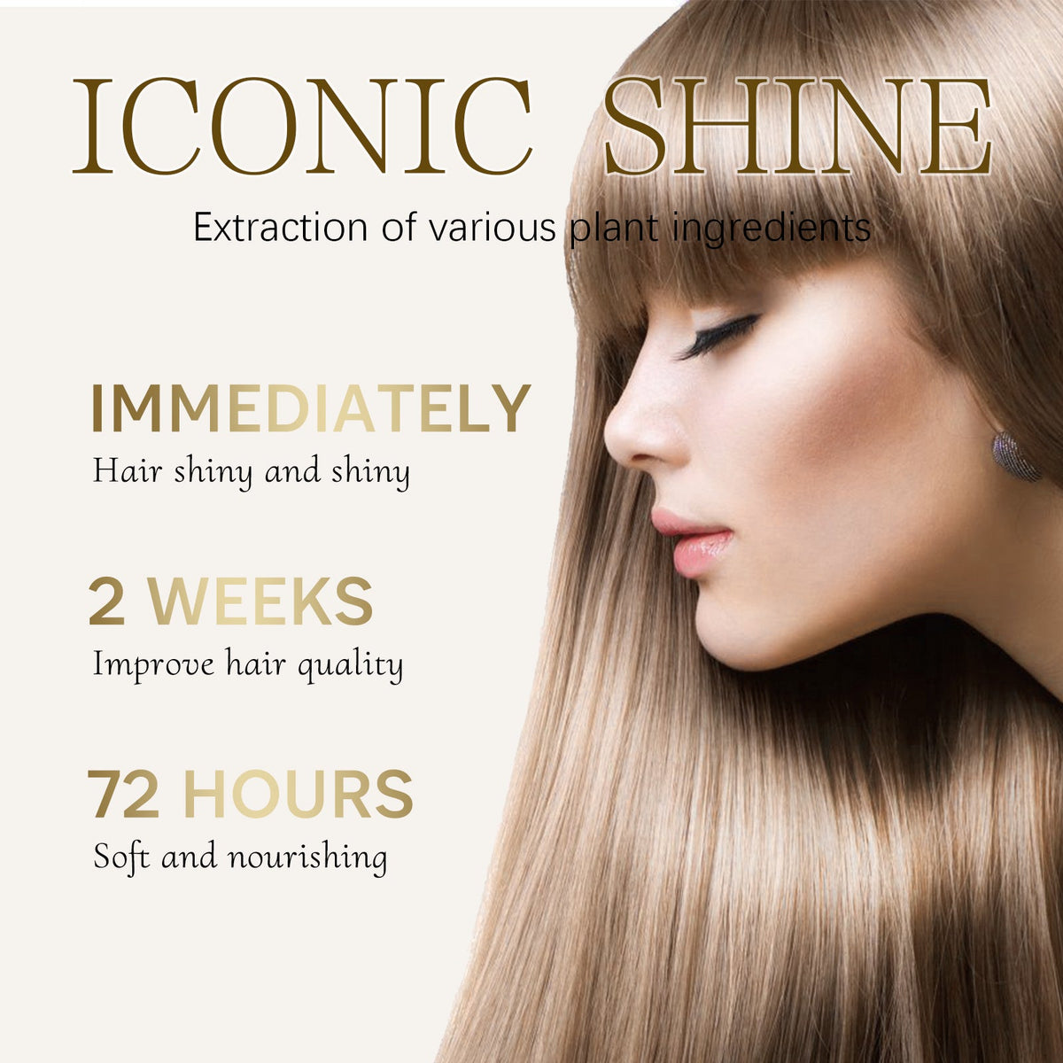 Keratin Hair Serum for Shine and Dry Frizz Control