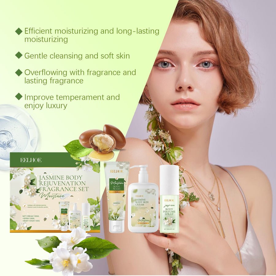 Jasmine Body Care Set – Cleanse, Moisturize & Fragrance