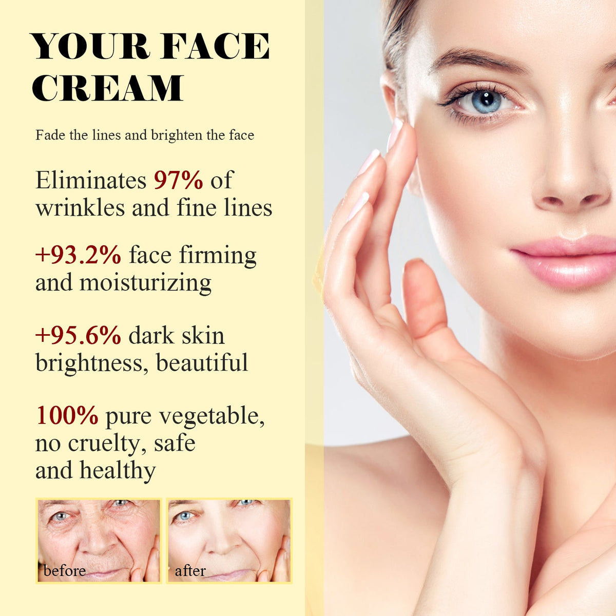 Anti-Wrinkle Face Cream for Firm, Bright, Smooth Skin