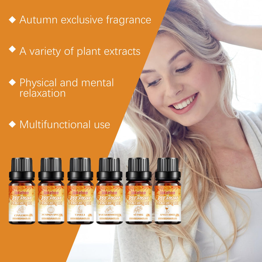 Autumn Essential Oil Set — 6 Warm Scents for Cozy Atmosphere