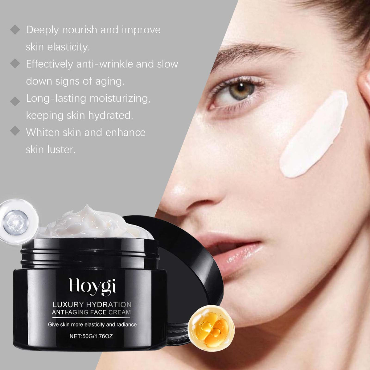 Hyaluronic Acid Anti-Wrinkle Cream for Deep Hydration