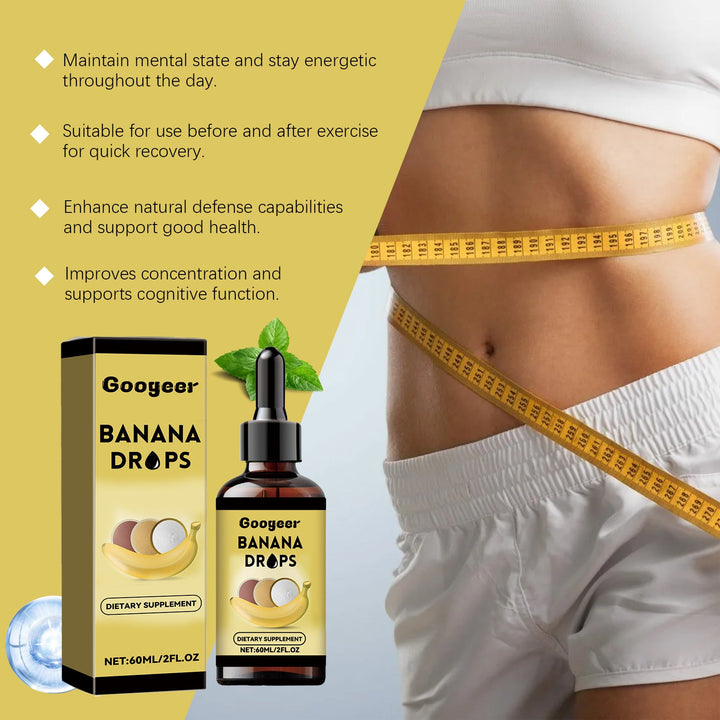 Banana Drops Liquid Supplement — Energy & Mental Clarity Boost