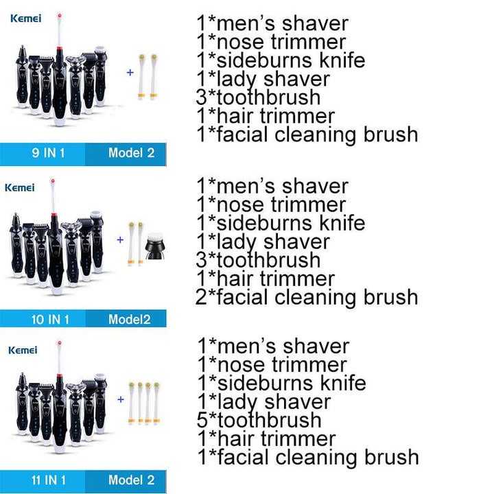 7-in-1 Electric Shaver — Precision Beard, Nose & Hair Trimming